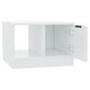 vidaXL Tavolino da Salotto Bianco Lucido 50x50x36 cm Legno Multistrato