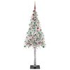 vidaXL Albero di Natale con 300 LED Bianco 210 cm PE e Acciaio