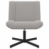 vidaXL Sedia girevole Grigio chiaro 63 x 75 x 76 cm Pelle di Pecora
