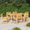 vidaXL Set da Pranzo da Giardino 7 pz in Legno Massello di Teak