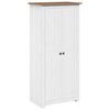 vidaXL Armadio Bianco 80x50x171,5 cm Legno Massello Pino Panama Range