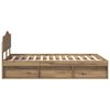 vidaXL Struttura del letto Rovere Artigianale 135 x 190 cm