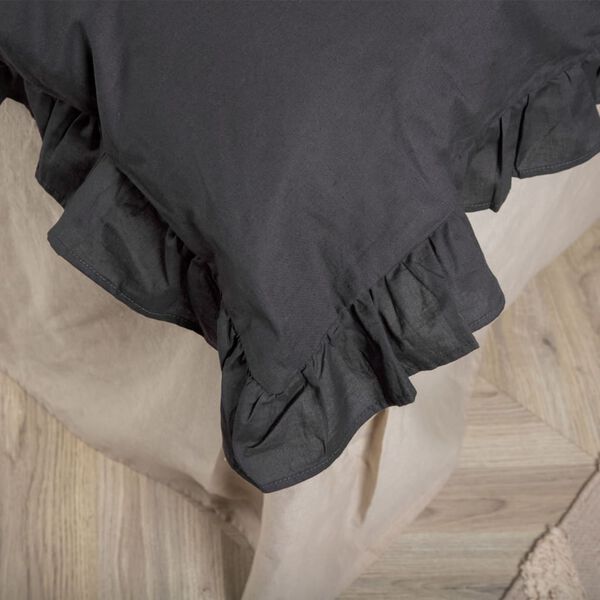 Venture Home Set da Letto Levi 200x150 cm Cotone Antracite