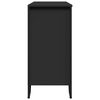 vidaXL Credenza Nera 101x35,5x74,5 cm in Legno Multistrato