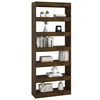 vidaXL Libreria/Divisorio Rovere Fumo 80x30x198 cm in Truciolato