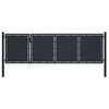 vidaXL Cancello da Giardino in Acciaio 350x100 cm Antracite