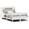 vidaXL Letto Libreria senza Materasso Bianco 135x190 cm Legno di Pino