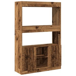 vidaXL Credenza Legno Antico 92x33x140 cm in Legno Multistrato