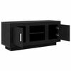 vidaXL Mobile TV Rovere Nero 102 x 35 x 45 cm Legno multistrato