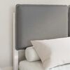 vidaXL Letto con Testiera Rivestita Grigio chiaro 120 x 200 cm