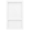 vidaXL Nicchia da Doccia con 2 Scomparti Bianco Lucido 41x69x9 cm