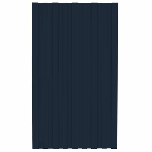 vidaXL Pannello per tetto 12 pcs Antracite 80 x 45 cm Acciaio zincato