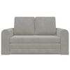 vidaXL Divano letto Grigio chiaro 148 x 71 x 83 cm Velluto
