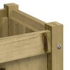 vidaXL Fioriere da Giardino 2 pz in Legno di Pino Impregnato