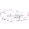vidaXL Divano Letto con Letto Estraibile Grigio Chiaro 90x190 Tessuto