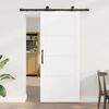 vidaXL Porta scorrevole ORKDAL Bianco 86 x 198,5 cm Pino massello