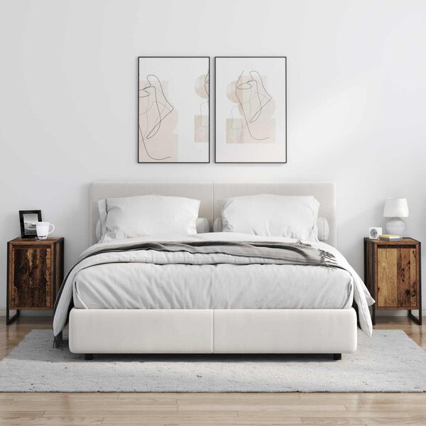 vidaXL Comodino Legno vecchio 39,5 x 30 x 50 cm Legno multistrato