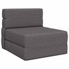 vidaXL Divano Letto Pieghevole Grigio Chiaro 70 x 80 x 60 cm Tessuto