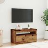 vidaXL Mobile Porta TV con LED Legno Antico 75x35x40 cm Multistrato