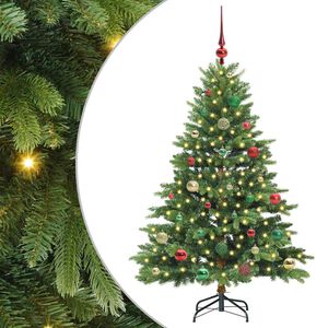 vidaXL Albero di Natale artificiale con 150 LED Verde 150 cm PE e PVC