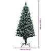 vidaXL Albero di Natale artificiale con 300 LED Verde 180 cm