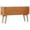 vidaXL Credenza con Motivo Stampato 130x30x70 cm in Massello di Mango
