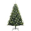 vidaXL Albero di Natale Artificiale a Cerniera con 300 LED 210 cm