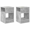 vidaXL Tavolino 2 pcs Grigio cemento 30,5 x 30 x 45 cm