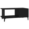 vidaXL Tavolino da Salotto Nero 90x50x40 cm in Legno Multistrato