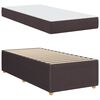 vidaXL Struttura letto con materasso Marrone scuro 80 x 200 cm Tessuto