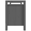 vidaXL Panca da Ingresso Grigia 110x40x60 cm in Legno Massello di Pino
