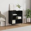 vidaXL Credenza Nera 57x35x70 cm in Legno Multistrato