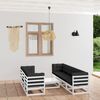 vidaXL Set Divani da Giardino 8 pz con Cuscini Legno Massello di Pino