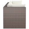 vidaXL Set Divani da Giardino 4 pz con Cuscini in Polyrattan Marrone