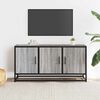 vidaXL Mobile TV Grigio Sonoma 100x35x50 cm Legno Multistrato Metallo