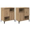 vidaXL Sideboards 2 pz Rovere artigianale 60 x 35 x 70 cm