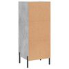 vidaXL Credenza Grigio Cemento 34,5x34x90 cm in Legno Multistrato