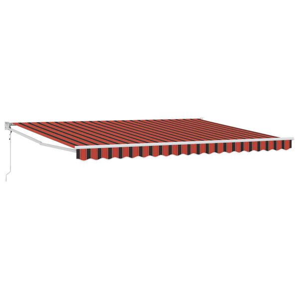 vidaXL Tenda da Sole Arancione e Marrone 450 x 300 x 165 cm