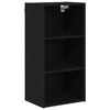 vidaXL Armadio pensile Rovere Nero 40 x 29,5 x 80 cm Legno multistrato