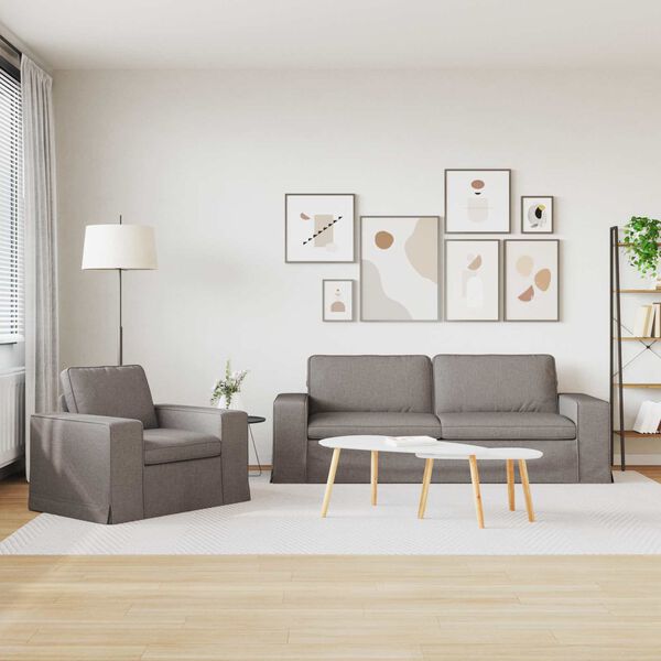 vidaXL Divano 180cm 2 pcs Talpa Metallo