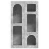 vidaXL Credenza Grigio cemento 59 x 35 x 100,5 cm Legno multistrato