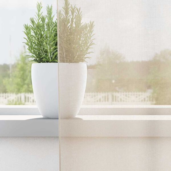 vidaXL Tende in Voile con Linguetta 2 pz Crema