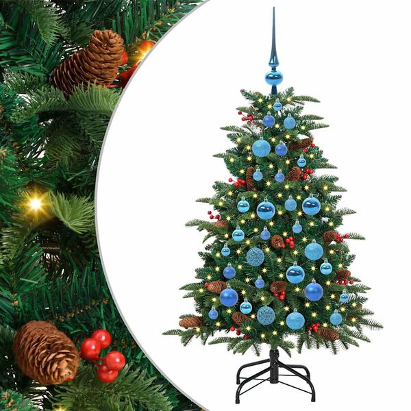 vidaXL Albero di Natale artificiale con 150 LED Verde 120 cm