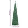 vidaXL Albero di Natale Artificiale Pop-up con 50 LED Verde 120 cm