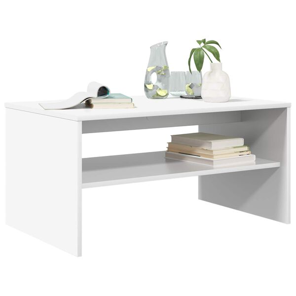vidaXL Tavolino da salotto Bianco 80 x 50 x 40 cm Legno multistrato