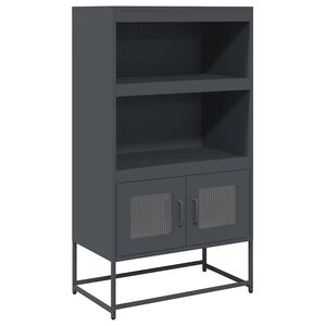 vidaXL Credenza Antracite 68x39x123 cm Acciaio