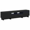 vidaXL Mobile TV LED a 5 pezzi Nero Legno ingegnerizzato