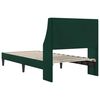 vidaXL Struttura del letto Verde Scuro 80 x 200 cm Velluto