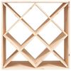 vidaXL Portabottiglie 62x25x62 cm in Legno Massello di Pino