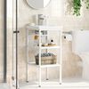 vidaXL Struttura per Lavabo da Bagno Bianca 40x38x83 cm in Ferro